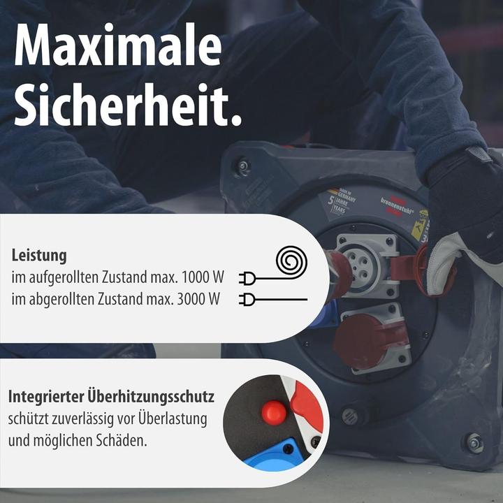 Produktbild Brennenstuhl Professional CEE-Kabeltrommel KD 3200 C7 mit Rundum-Überrollschutz (30 m, 5 mm²)
