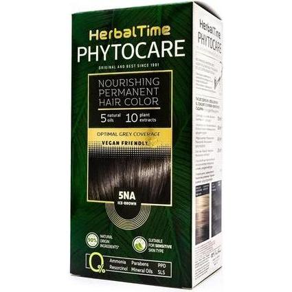 Herbal Time Phytocare Permanentes Haarfärbemittel Farbe Eisbraun 5na (5NA Kühles Braun) (50005646)