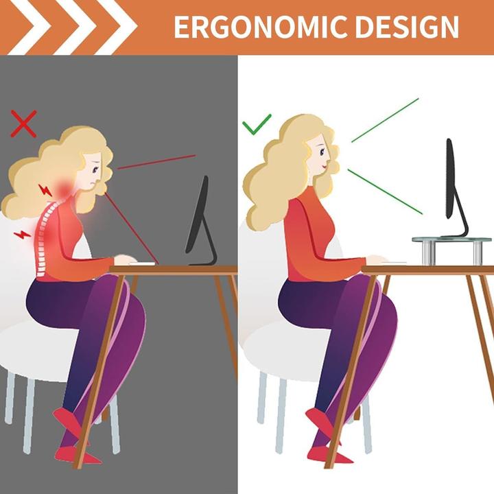 Actual product image Hemudu Ergonomischer Monitor- und Laptopständer