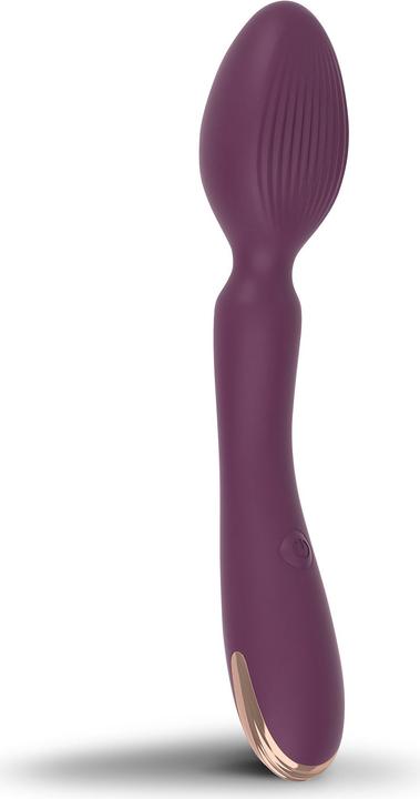 Actual product image Rocks-Off Aurora Wand Vibrator - Purple Gold