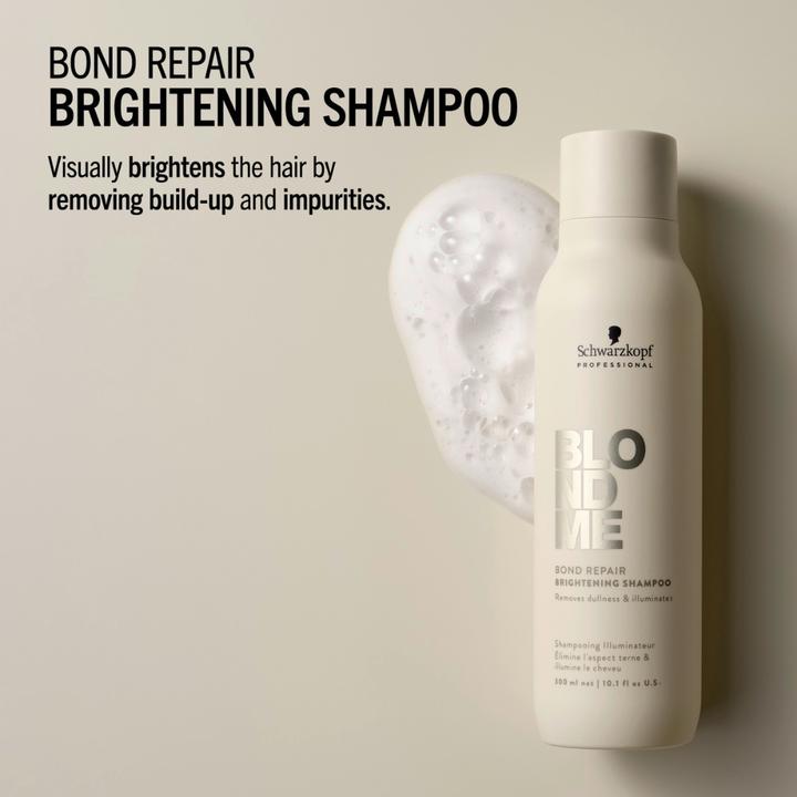 Actual product image Schwarzkopf Professional BLONDME Bond Repair Brightening Shampoo (Liquid shampoo, 1000 ml)