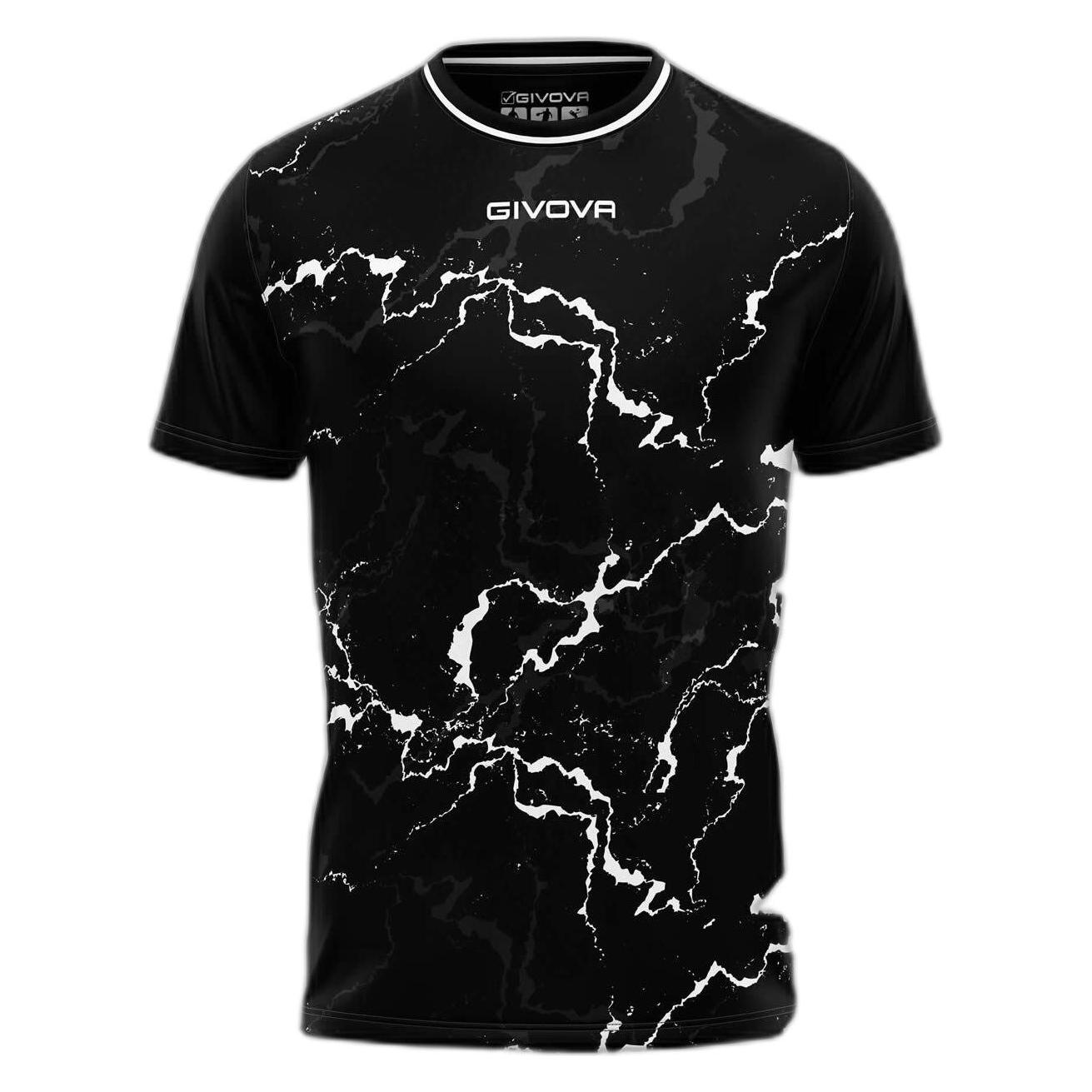 Givova, Unisex, Sportshirt, Grafite (Xl), Weiss, Schwarz, Xl