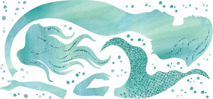 Actual product image Roommates RM - Glitter Mermaid