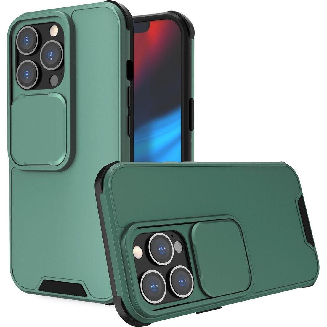 König Design Hülle Handy Schutz für Apple iPhone 13 Case Cover Tasche Etuis Bumper Grün Neu (Apple iPhone 13), Smartphon...