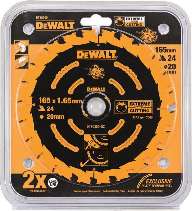 Actual product image DeWalt KSB 165x20 24 WZ 18° for DWE550 DT10300