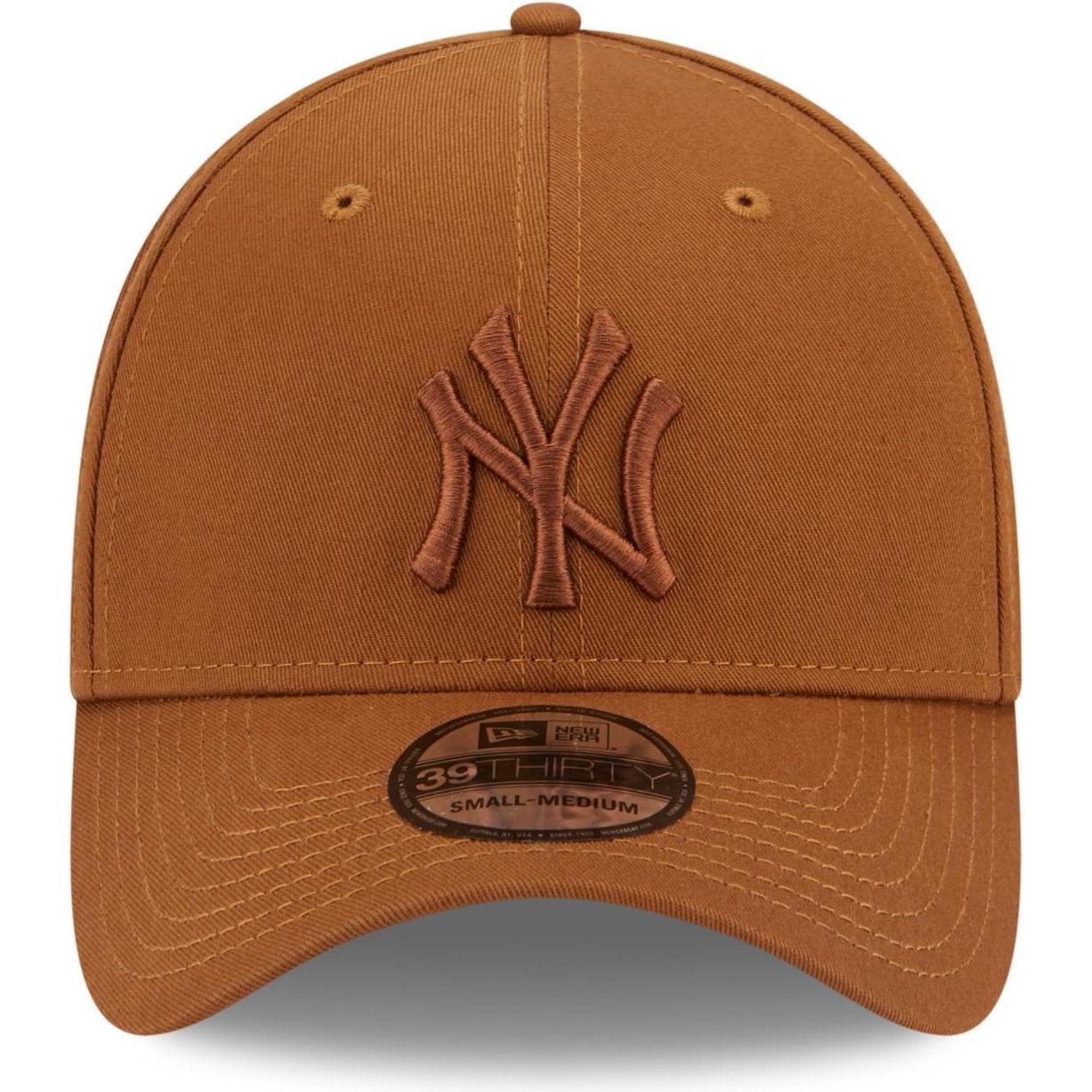 Thumbnail - New Era, Herren, Cap, 39Thirty Stretch Cap - New York Yankees peanut - S/M, Braun, (M)