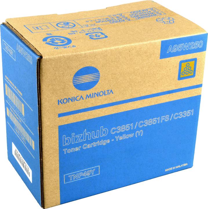 Actual product image Konica Minolta Toner cartridge - TNP-49Y - A95W250 - yellow - 12,000pages (Y)