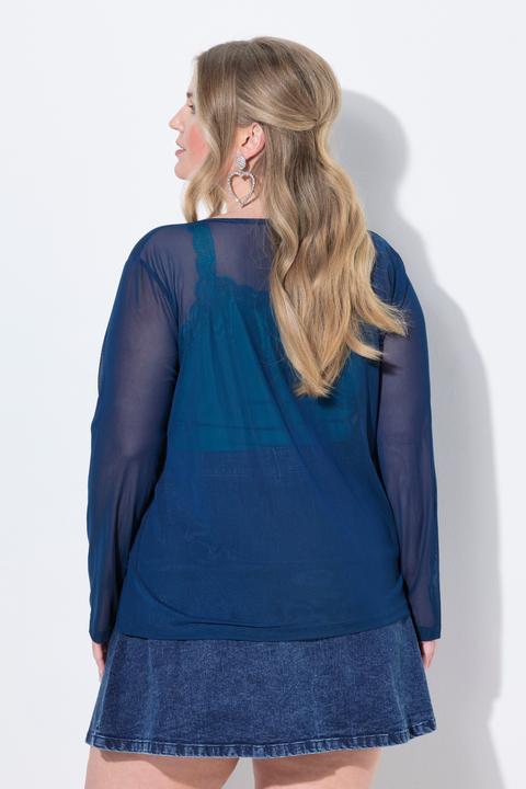 Produktbild Miamoda Mesh-Jacke, A-Linie, Bindeband (42)
