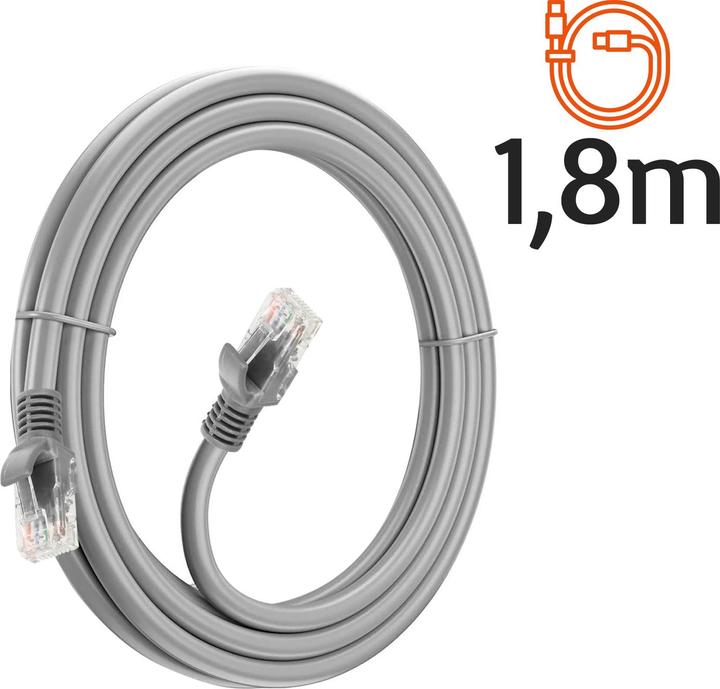 Produktbild LinQ RJ45 Ethernet Netzwerkkabel, CAT6, 1.8m (CAT6, 1.80 m)