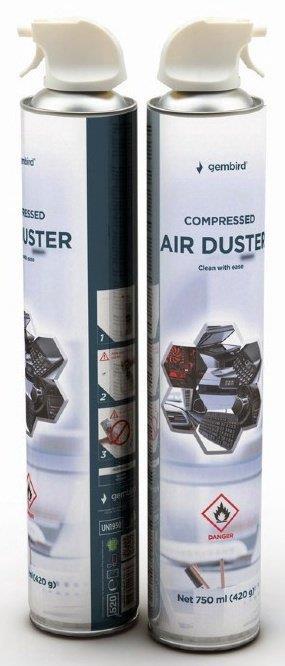 Produktbild Gembird COMPRESSED AIR DUSTER 750ML/CK-CAD-FL750-01