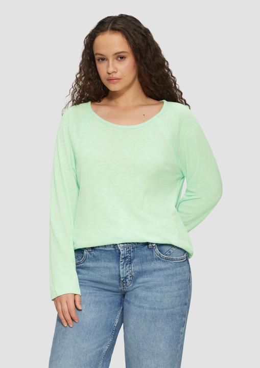 Immagine prodotto S.Oliver Hemd T-Shirt mit Flammgarnstruktur aus Baumwollmix (44)