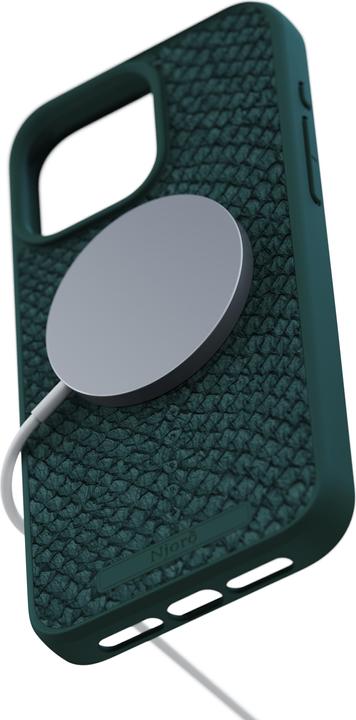 Produktbild Njord Salmon Leather Magsafe Case for iPhone 15 Pro Max, Green (Apple iPhone 15 Pro Max)