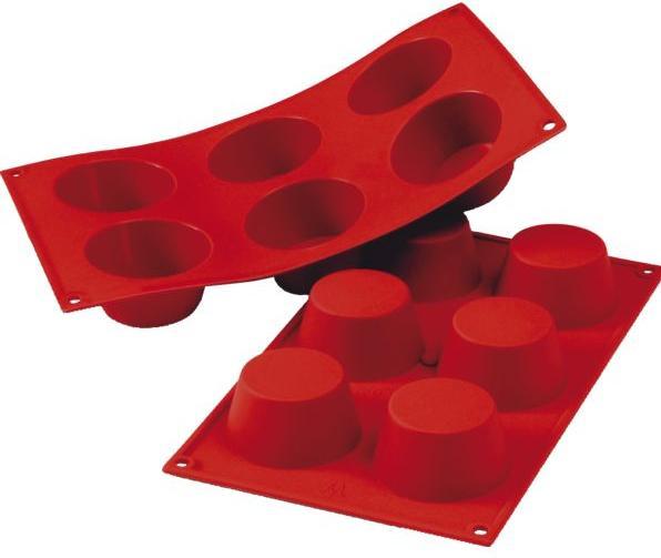 Produktbild Silikomart Muffinform 6er, Silikon, Länge: 300 mm, Breite: 175 mm, ø: 69 mm