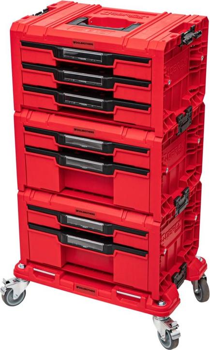 Tool Brothers Toolbrothers RHINO PRO Drawer Workshop Set 3 RED ULTRA HD + 2x Drawer 2 Toolbox + 1x Drawer 3