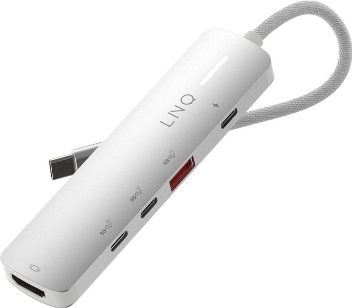 Actual product image LINQ Connects 5in1 PRO USB-C Multiport Hub 140W (USB-C, 5 ports)
