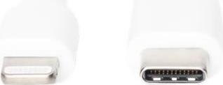 Produktbild Digitus Daten- / Ladekabel, USB-C - Lightning, MFI (1 m, USB 2.0, 60 W)