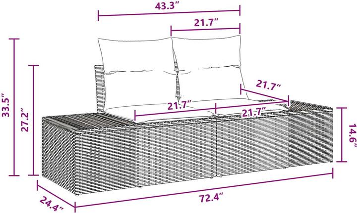 Actual product image vidaXL Gartenmöbel Set