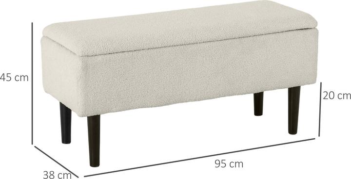 Image du produit Homcom Banc avec espace de rangement (95 cm)