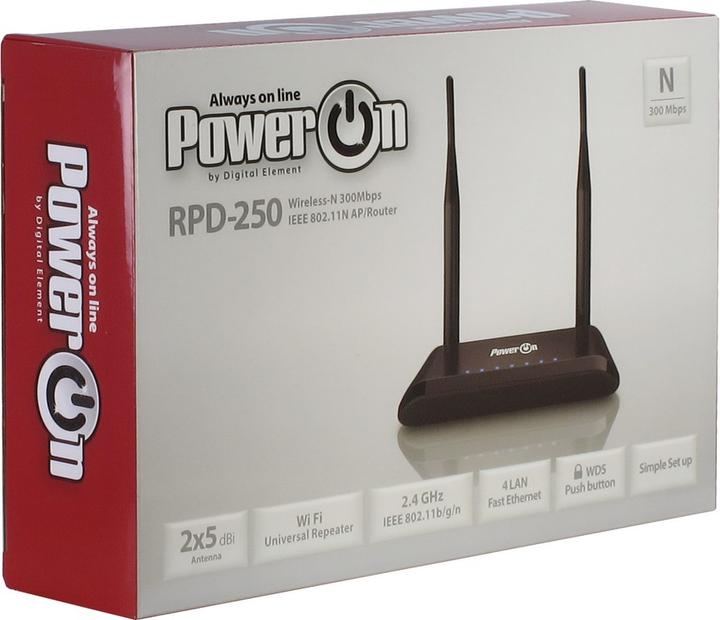Produktbild Intertech Router 300Mbps RPD-250 300 Mbps Router AP Repeater AP-Client