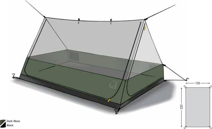 Produktbild Nordisk Troms Mesh Cabin (Tarp, 1.32 kg, 2 Personen)