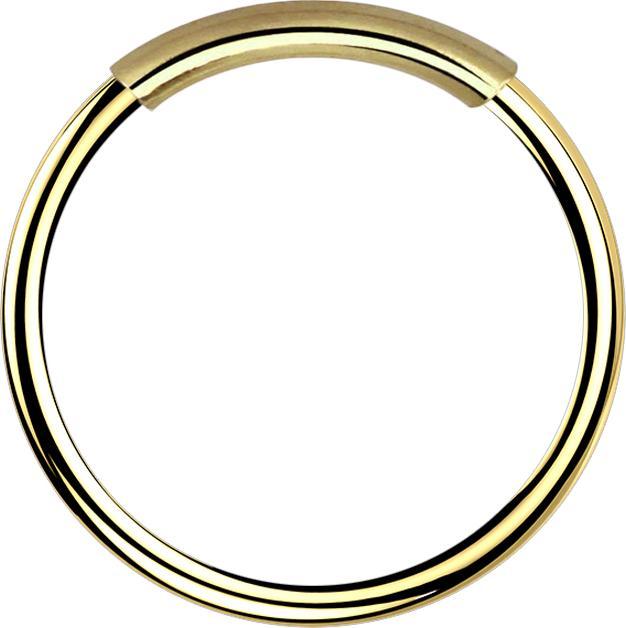 Image du produit Star Piercing Anneau de nez doré sans fin (sans laiton, Acier chirurgical 316L)