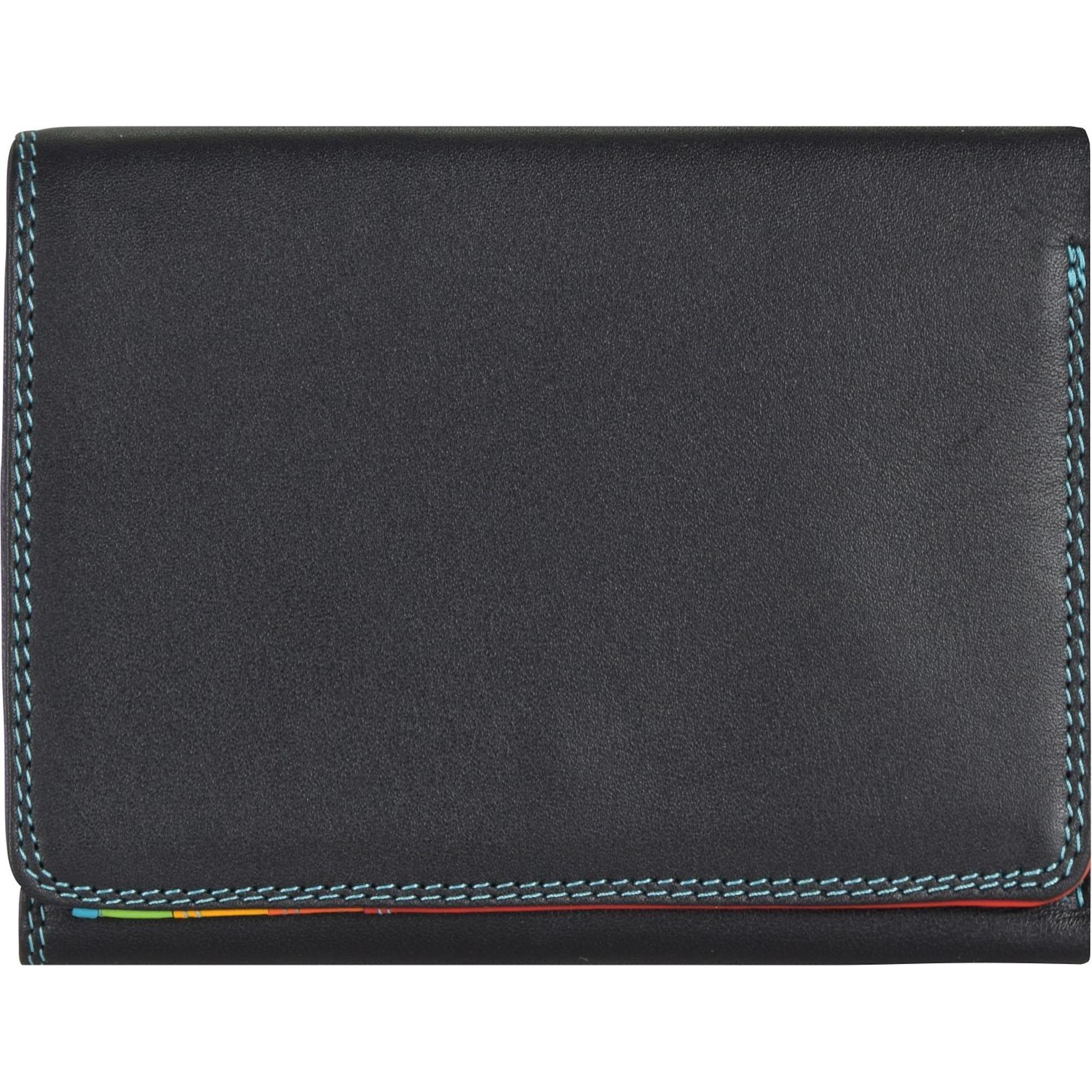 Mywalit, Damen, Portemonnaie, Medium Tri-fold Wallet Geldbörse Leder 12 cm, Schwarz