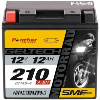 Produktbild Panther Batterien Motorradbatterie GEL GT14B-4 12V 12Ah (12 V)