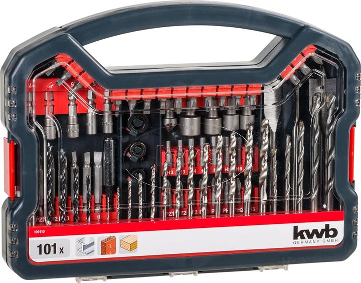 Immagine prodotto kwb Set di punte 101 pezzi. (1,5 - 8 mm)