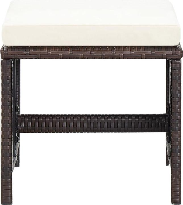 Produktbild vidaXL Gartenstuhl und Hocker