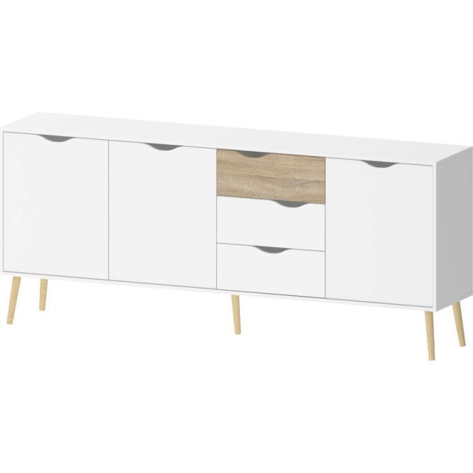 Thumbnail - Ebuy24, Kommode + Sideboard, Sideboard Napoli (82 x 196 x 39 cm)