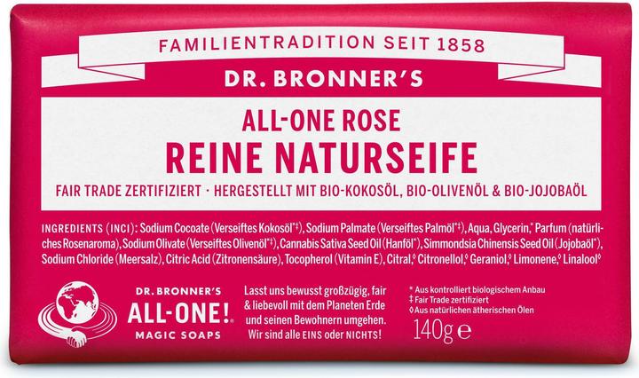 Produktbild Dr. Bronner's All-One Rose (Hartseife, 140 g)