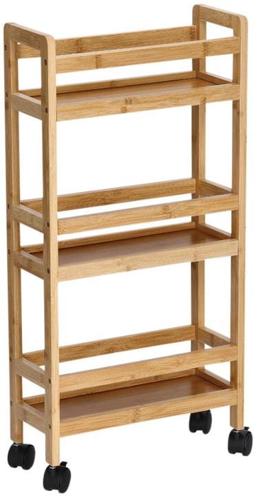 Zeller Present Niche trolley, bamboo/MDF