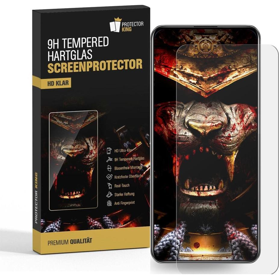 Protectorking 2x echtes Tempered 9H Panzerhartglas 3D KLAR (2 Stück, OnePlus Nord 2T), Smartphone Schutzfolie