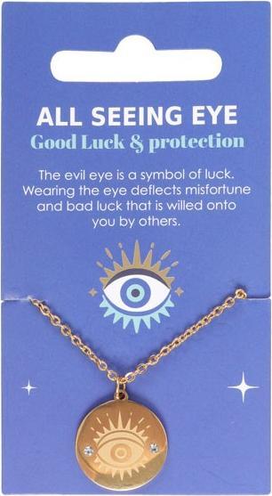 Immagine prodotto Something Different Collana color oro con l'occhio onniveggente (100% materiale sintetico)