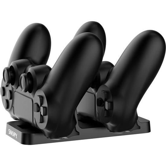 Grupo Erik Snopy Gamepad töltő - SG-PS4 (dokkoló 2x PS4 kontroller töltéséhez, fekete) (PS4), Controller gaming, Nero