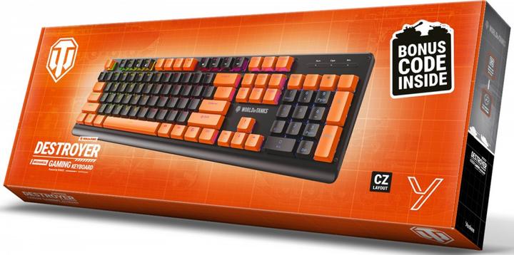 Produktbild Yenkee DESTROYER WT300 mechanische Tastatur mit Hintergrundbeleuchtung für Gamer – limitierte Version WORLD (Eng. Int.)