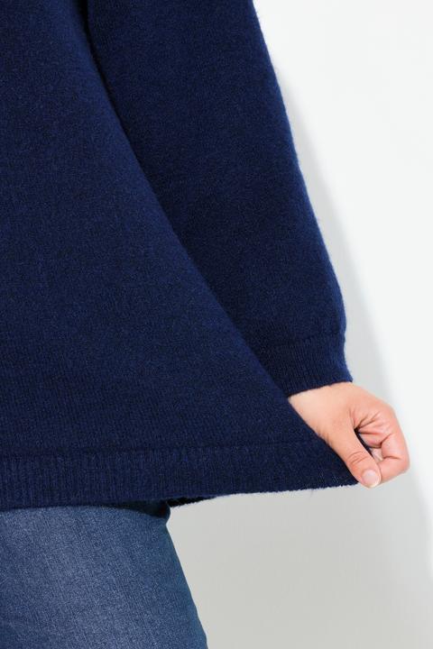 Image du produit Ulla Popken Pull de Noël à motif norvégien, col rond et manches longues (58)