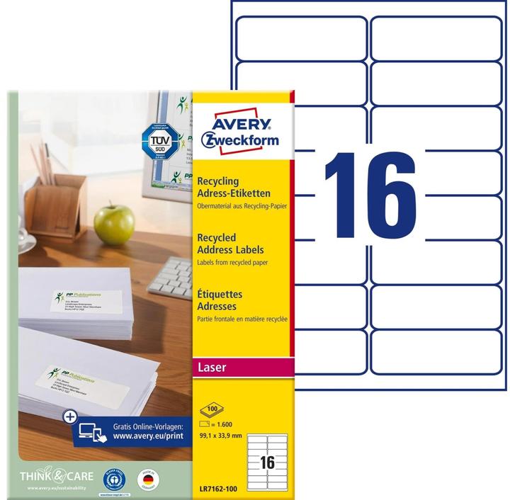 Produktbild Avery Recycling-Adressaufkleber