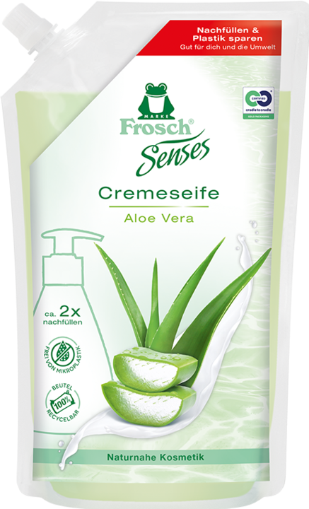 Produktbild Frosch Senses Aloe Vera Flüssigseife 0,5 l (Flüssigseife, 500 ml)