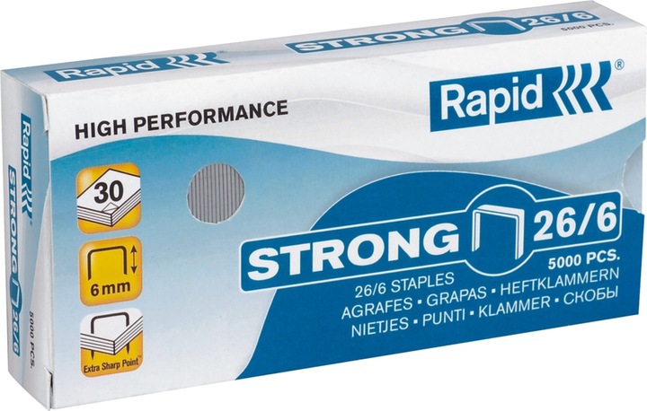 Actual product image Rapid Staples 26/6 (5000 x)