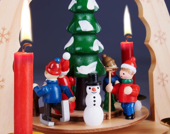 Image du produit Brubaker 1-stöckige Weihnachtspyramide: Weihnachtsbaum mit Winter Szene