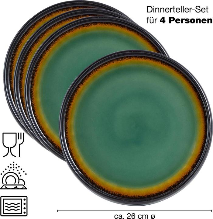 Actual product image Moritz & Moritz SOLID dinner plate (4 Piece)