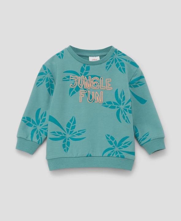 Produktbild s.Oliver Sweatshirt Sweatshirt mit gummiertem Schriftprint (80)