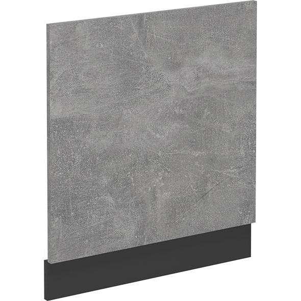 Vicco Geschirrspülblende R-Line, Beton/Anthrazit, 60 cm ohne Arbeitsplatte, Geschirrspüler Zubehör, Grau