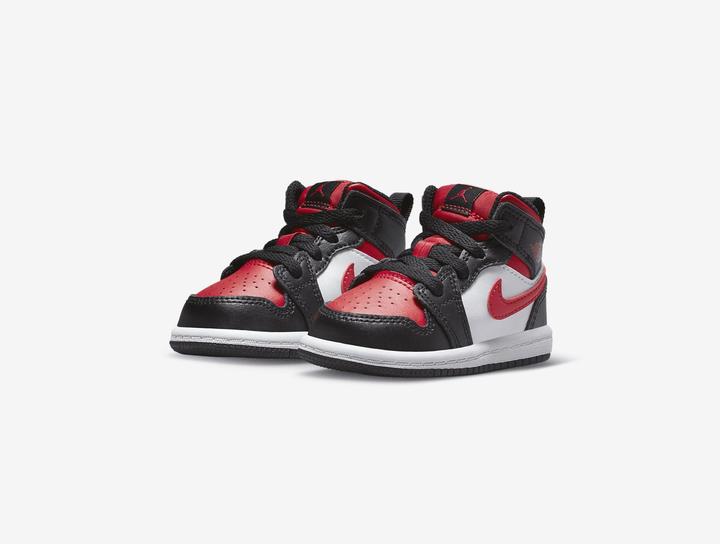 Produktbild Jordan 1 Mid Black Fire Red (TD) (18.5)