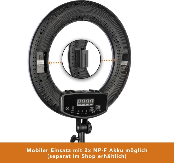 Actual product image Walimex pro LED Rainbow 60W RGBW Ring Luminaire (Ring light)