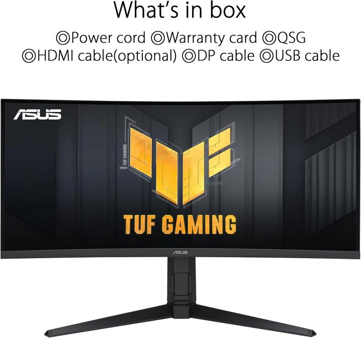 Actual product image ASUS TUF Gaming VG34VQL3A (3440 x 1440 pixels, 34")