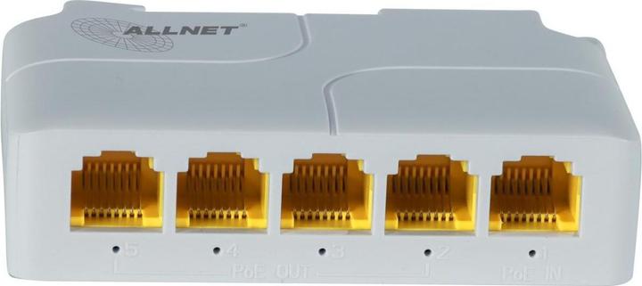 Produktbild Allnet Switch unmanaged 5 Port • 5x GbE • PoE Budget 85W • 1x bt out, 3x PoE af/at out, 1xPoE bt 90 (5 Ports)