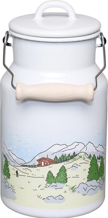 Actual product image Riess Milk jug with enamel lid and wooden handle 2 litres (1.80 l)