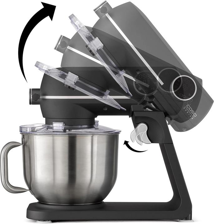 Image du produit Caso Robot de cuisine KM1800 Black E, bol en acier inoxydable (1800 W)